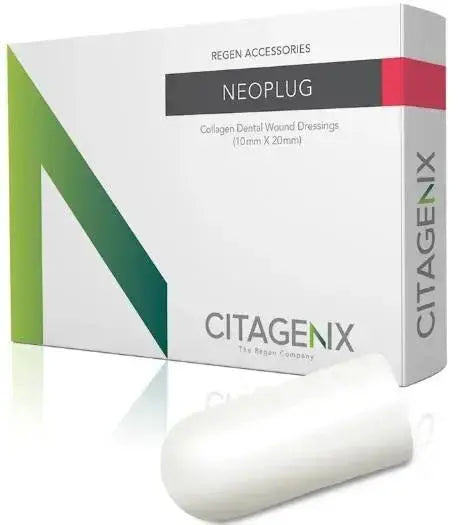 Neoplug 10x20mm Bovine dermis collagen plug, 5 units/Box Citagenix